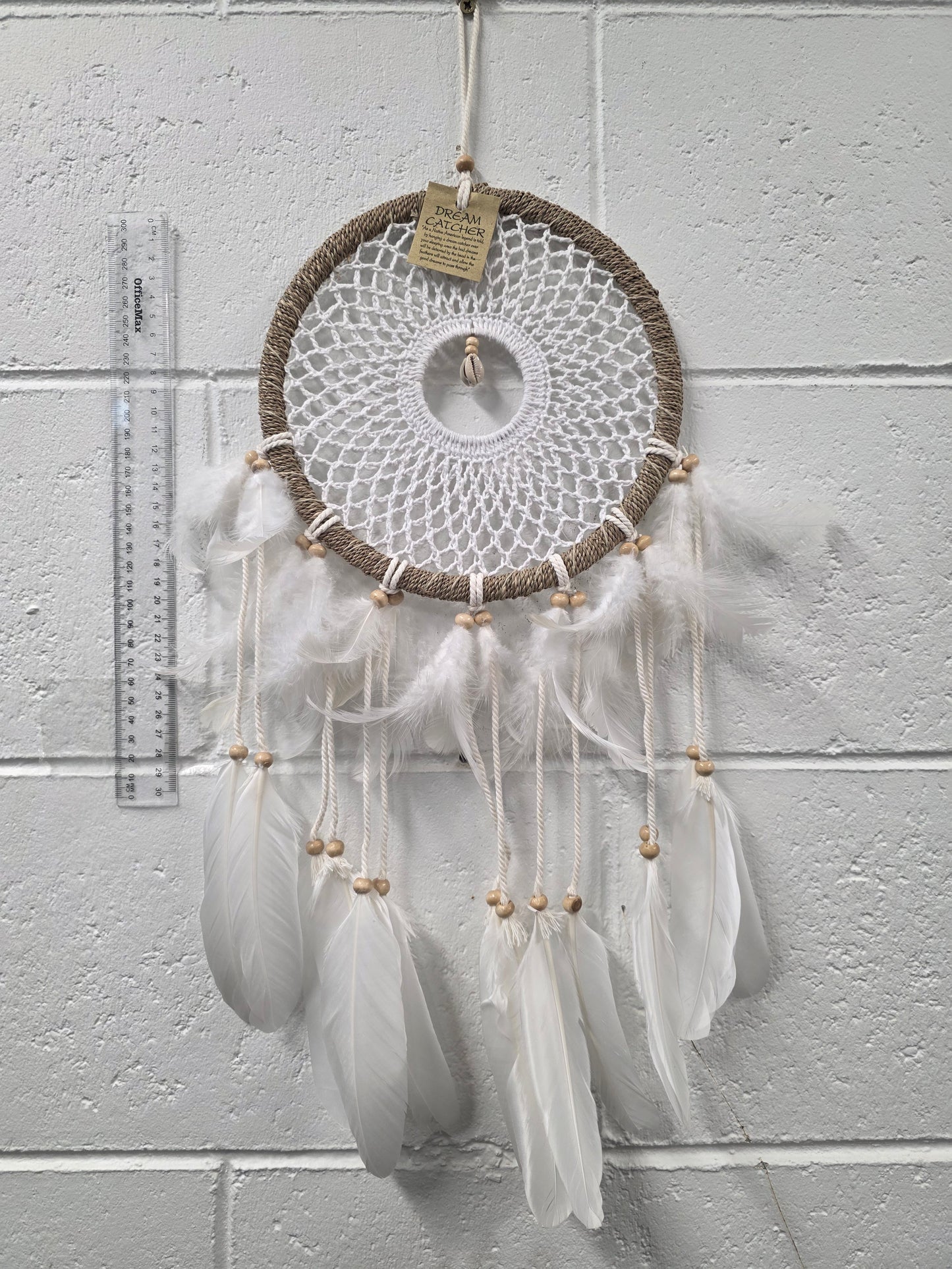 White Crochet Dream Catcher