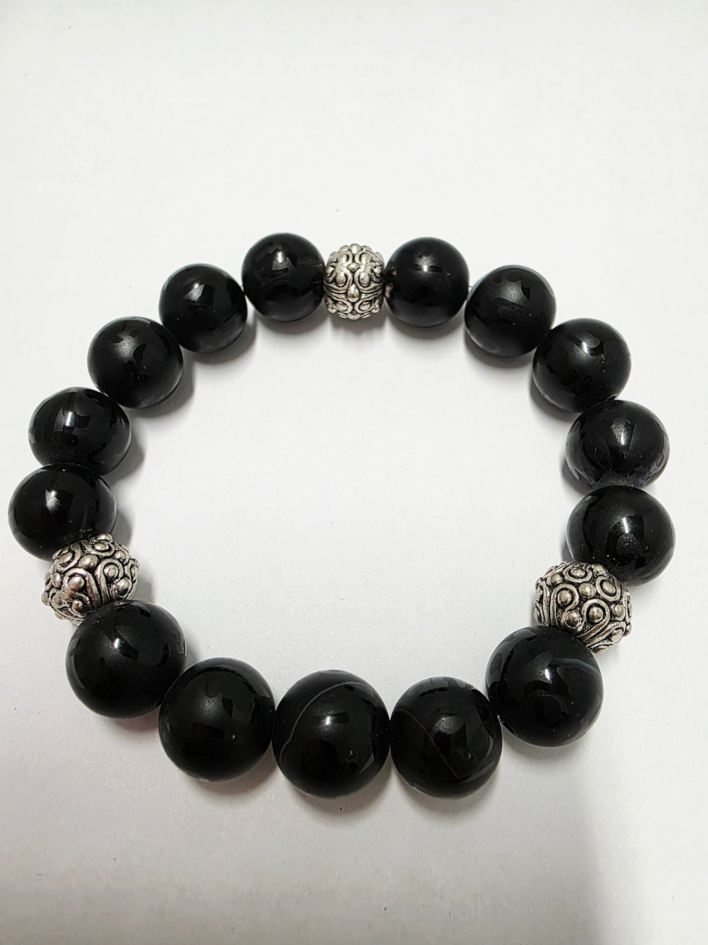 Black Agate Crystal Bracelet π€