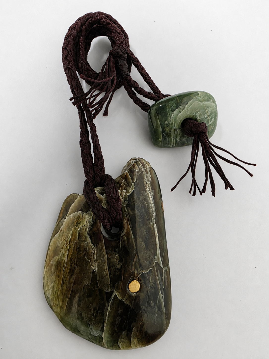 Tangiwai Pounamu & West Coast Gold Necklace – Arahura Bay