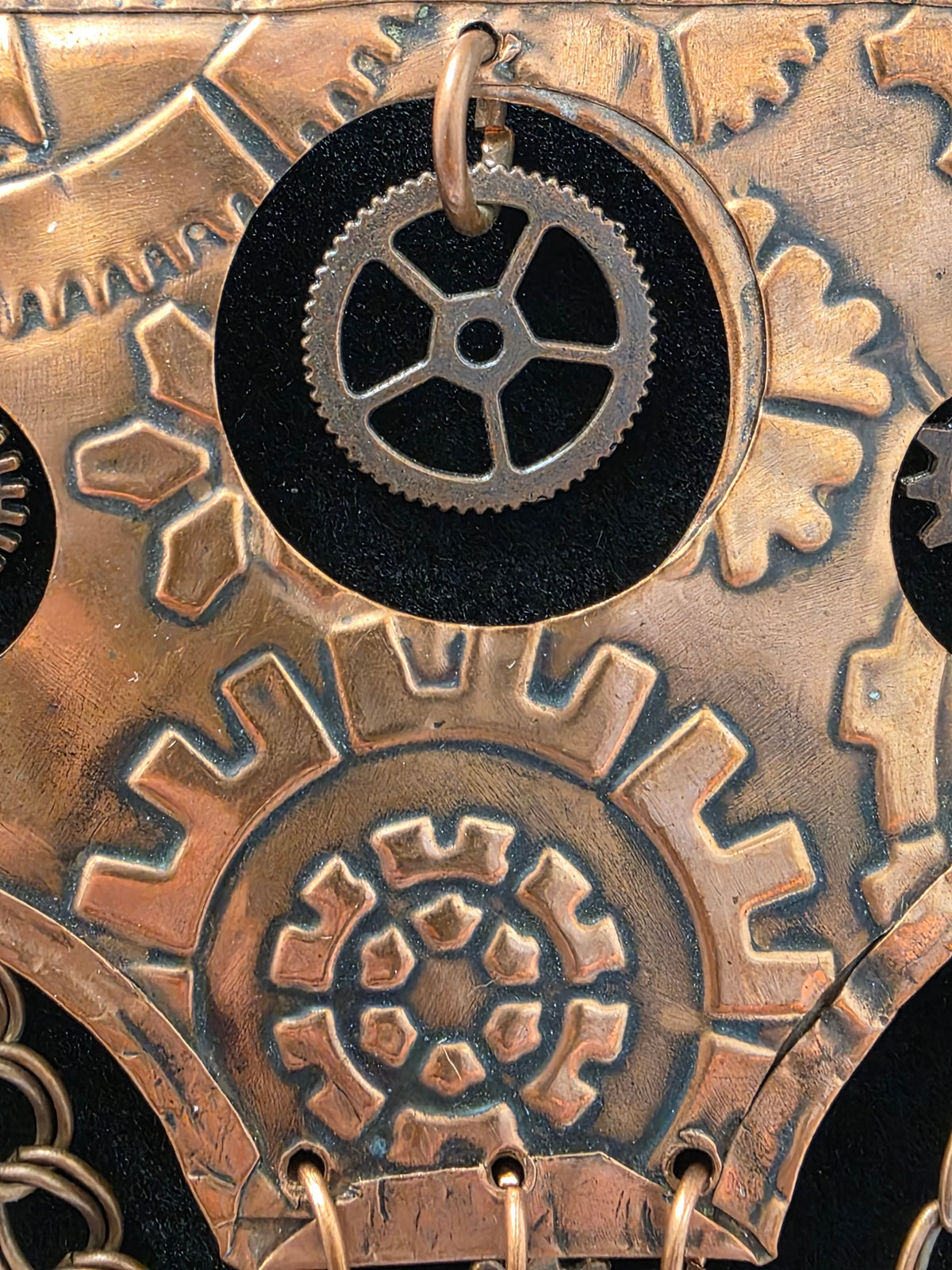 Upcycled Head Gasket Steampunk Copper Necklace – Serendipitous Creations