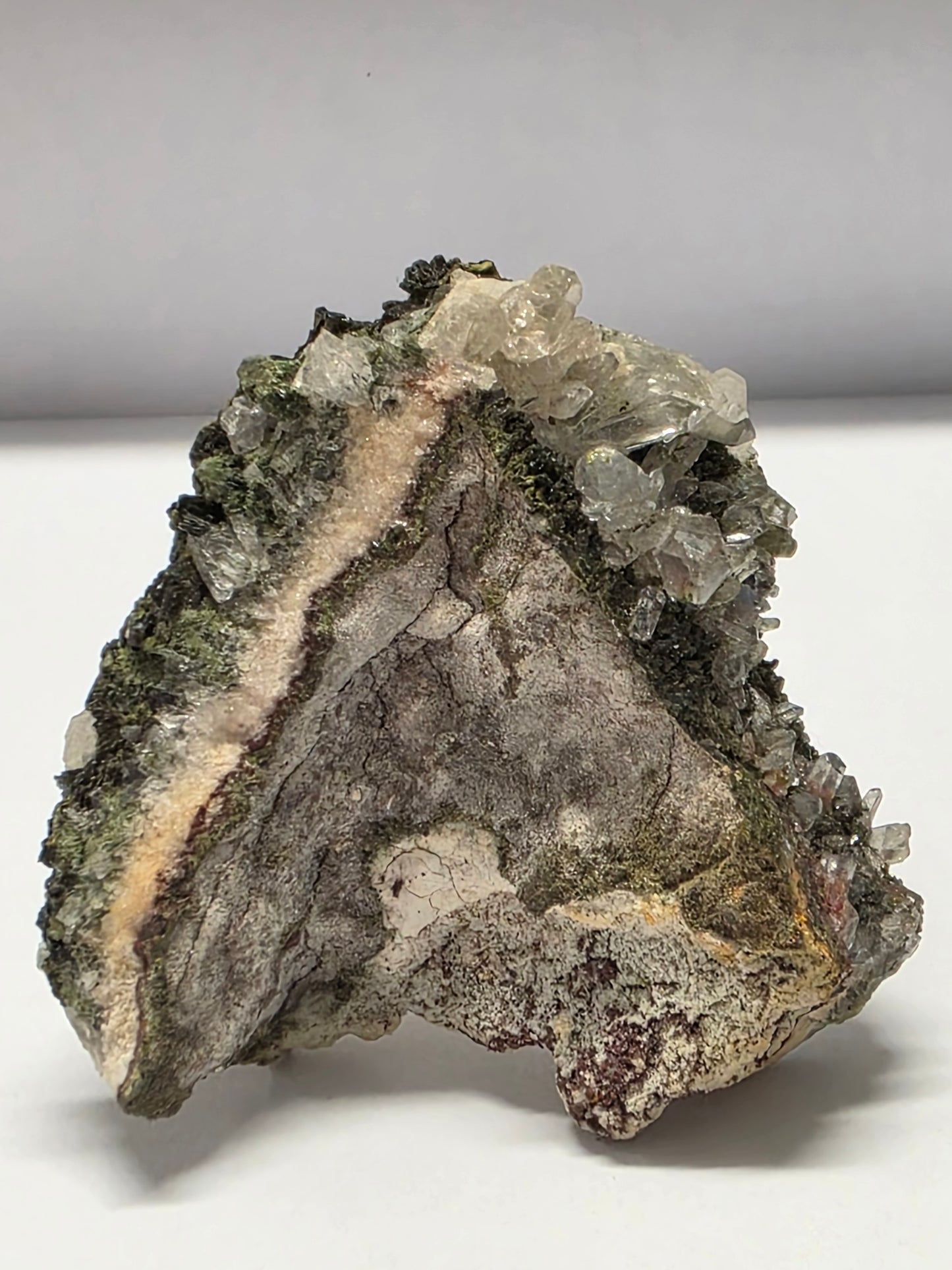 Quartz with Epidote – Natural Mineral Specimen