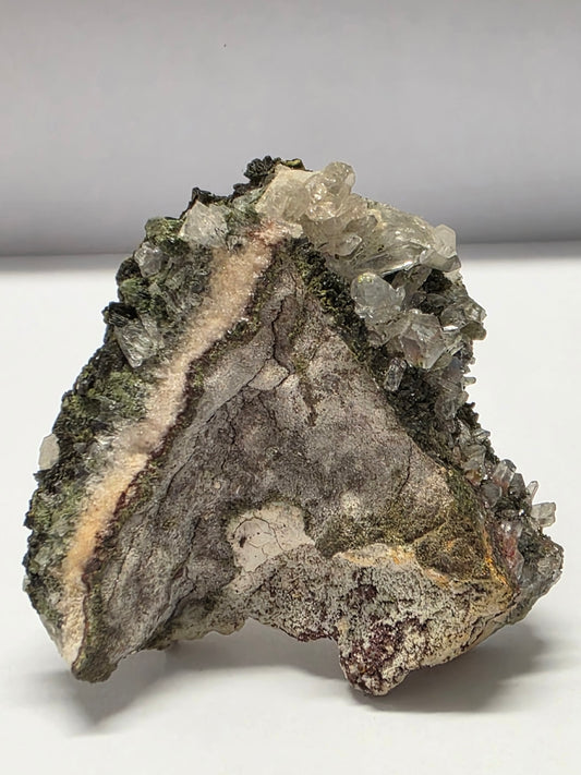 Quartz with Epidote – Natural Mineral Specimen