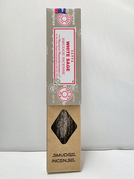 Satya White Sage Smudge Incense – 25g