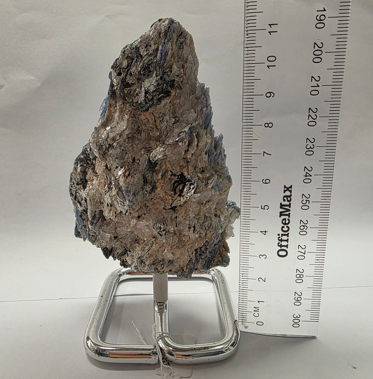 Natural Kyanite Specimen on Stand