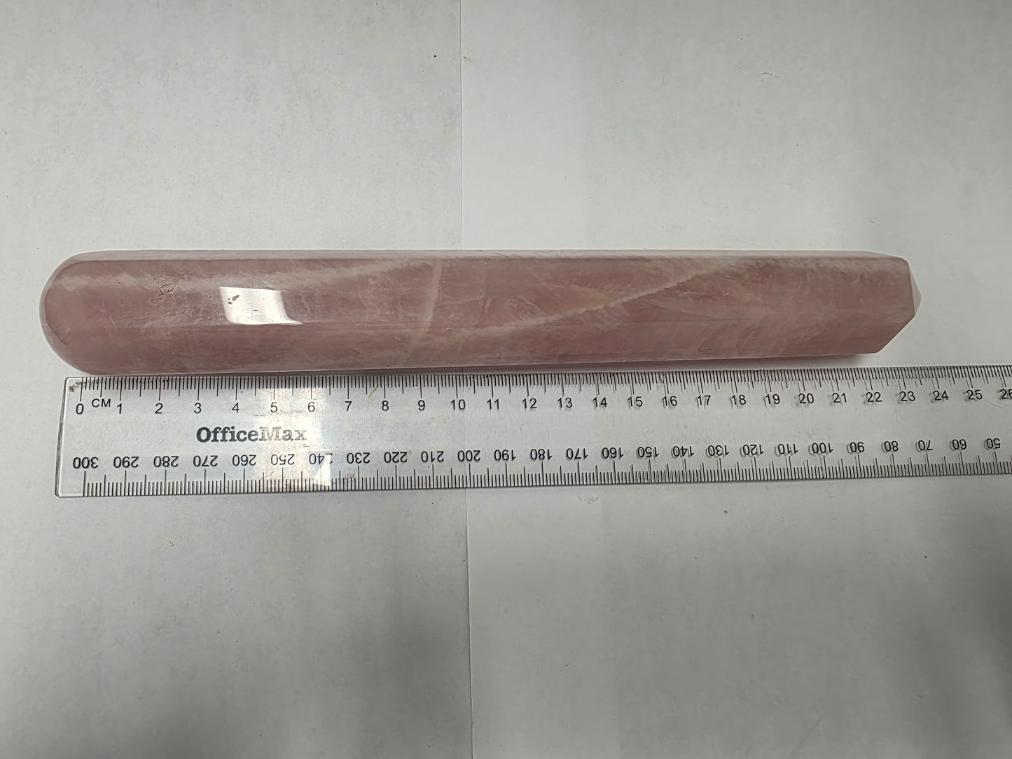 Rose Quartz Massage Wand – Approx. 25cm