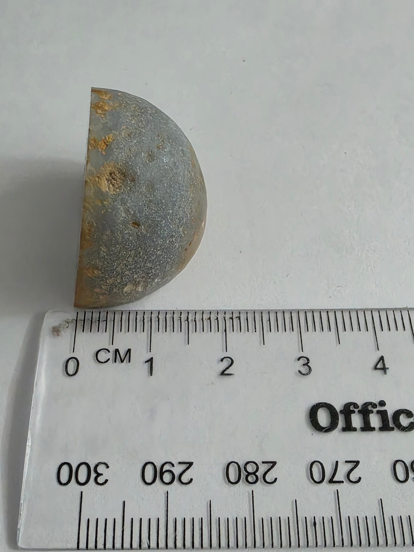 New Zealand Agate – Grey Banded Cut & Polished Face