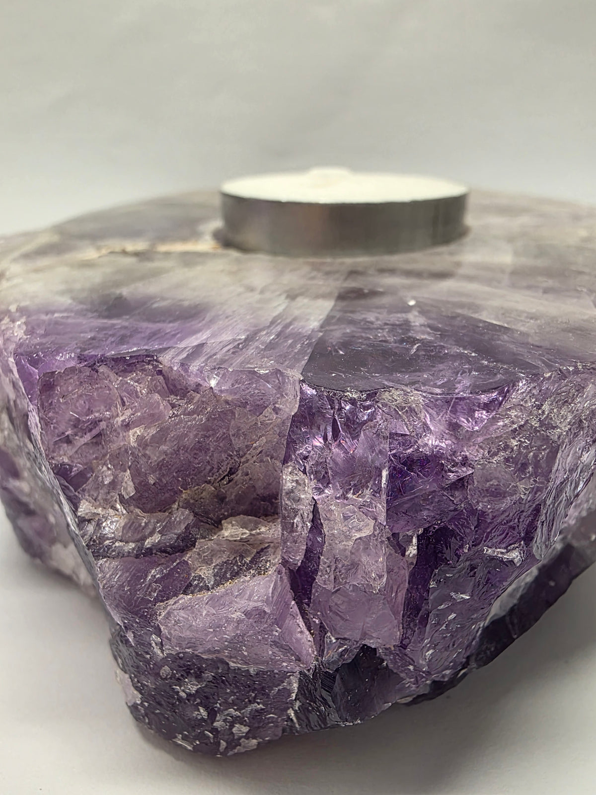 Natural Amethyst Tealight Holder