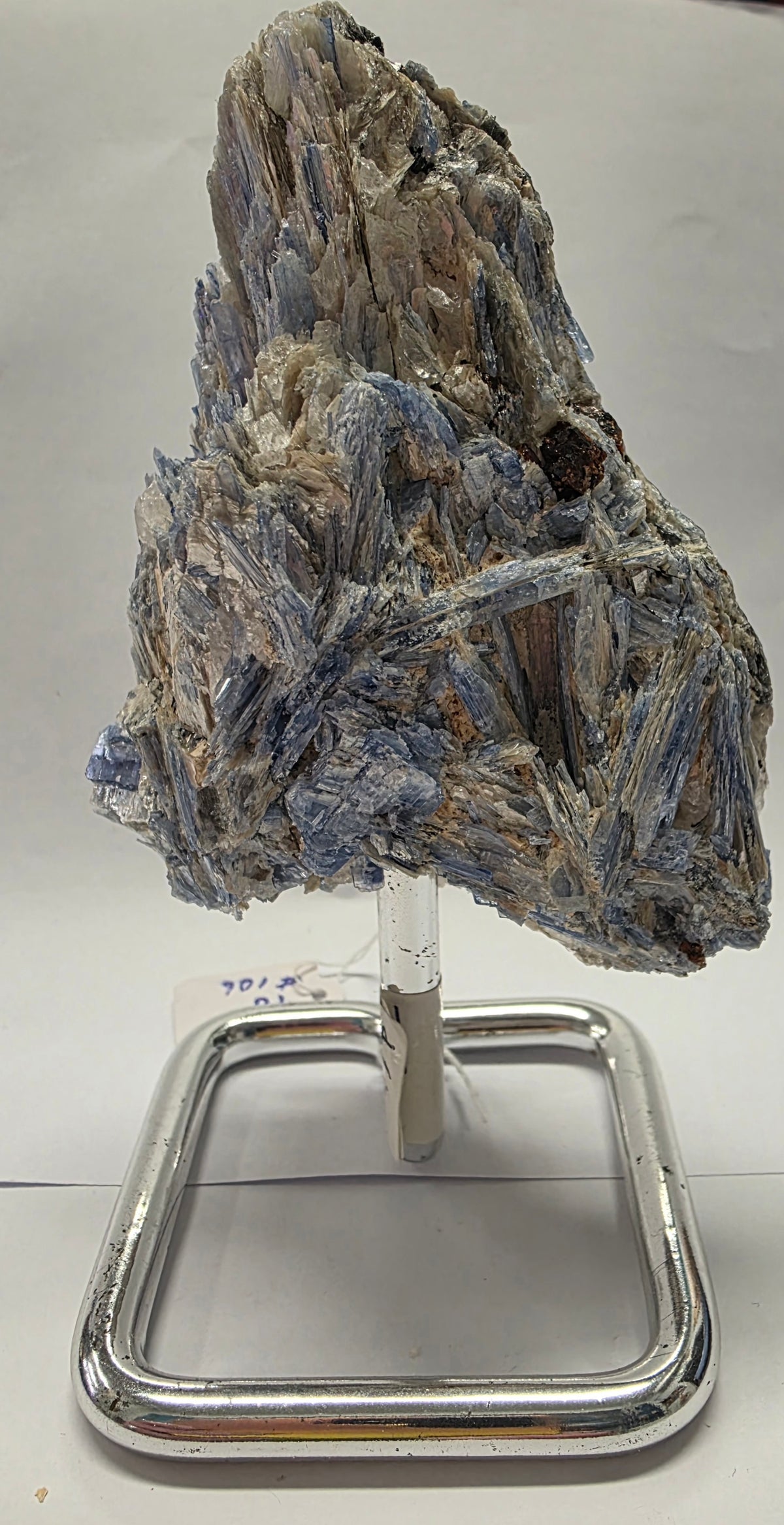 Natural Kyanite Specimen on Stand