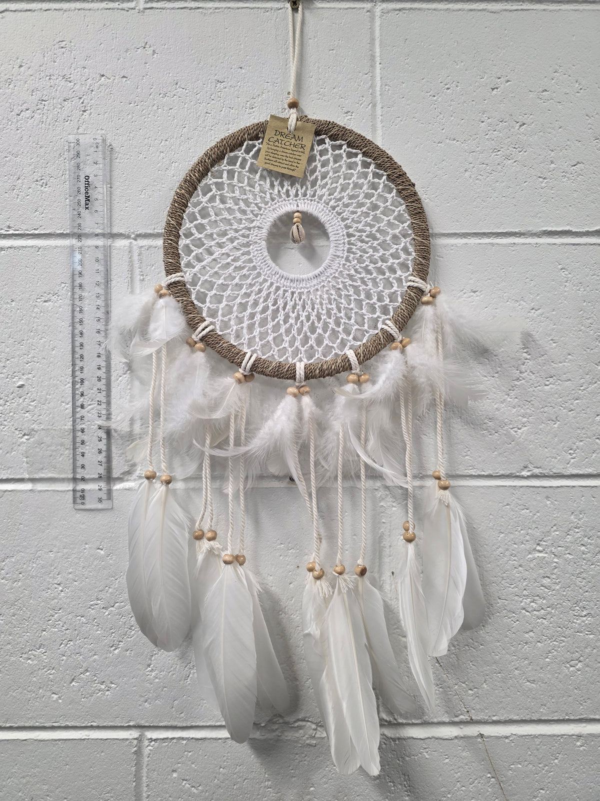 White Crochet Dream Catcher