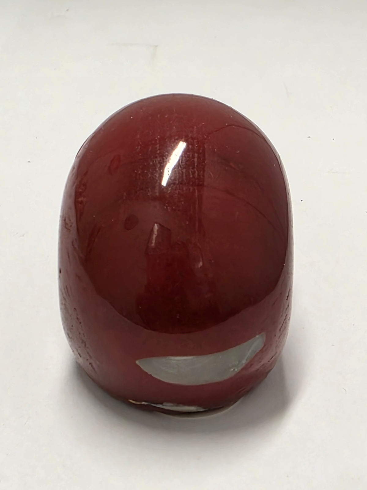 Red Jasper Skull Carving