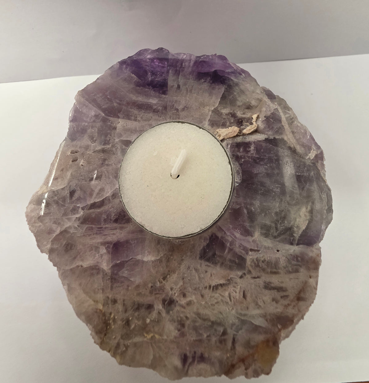 Natural Amethyst Tealight Holder