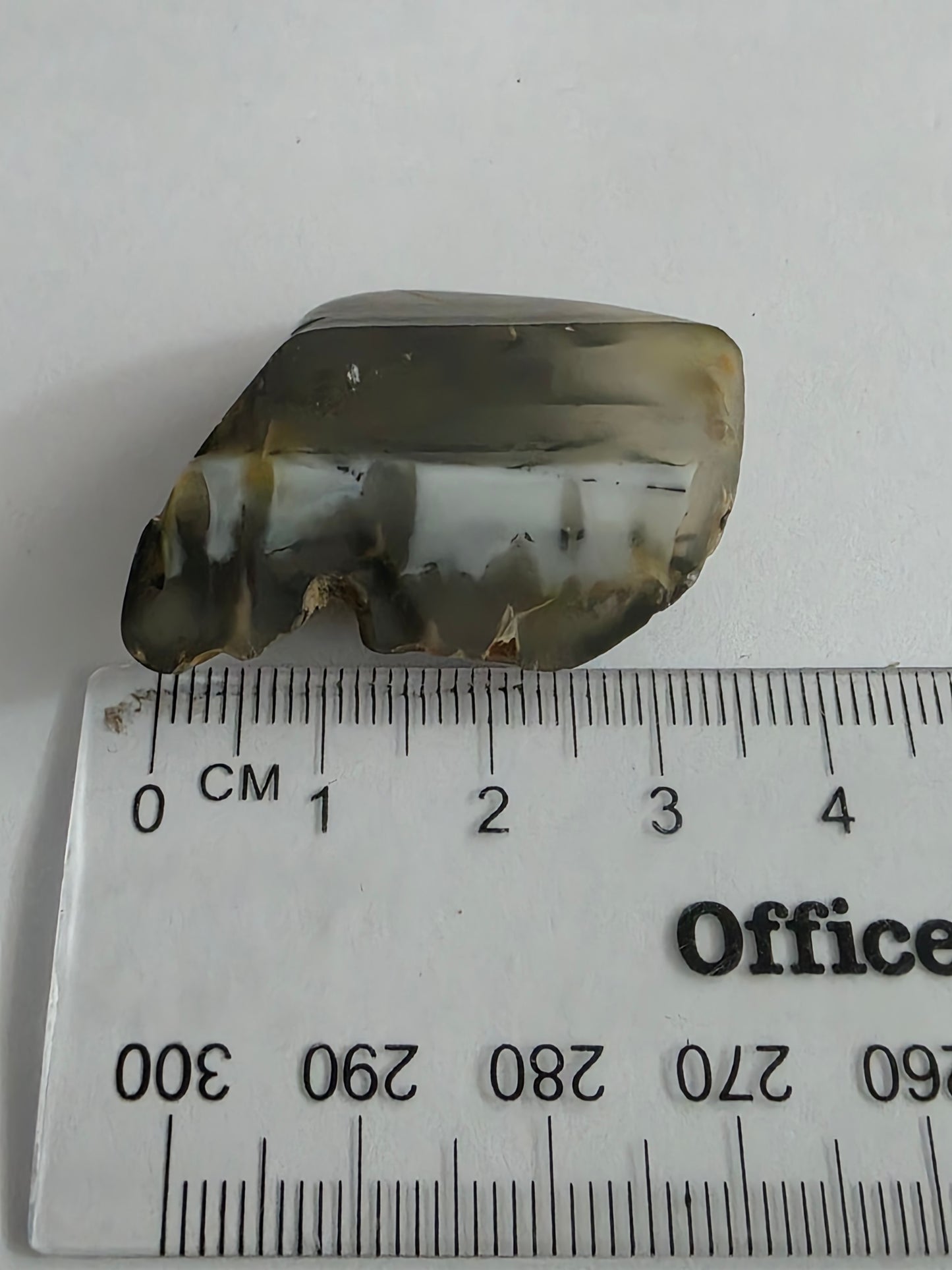 New Zealand Agate – Dark Banded Cut & Polished Face