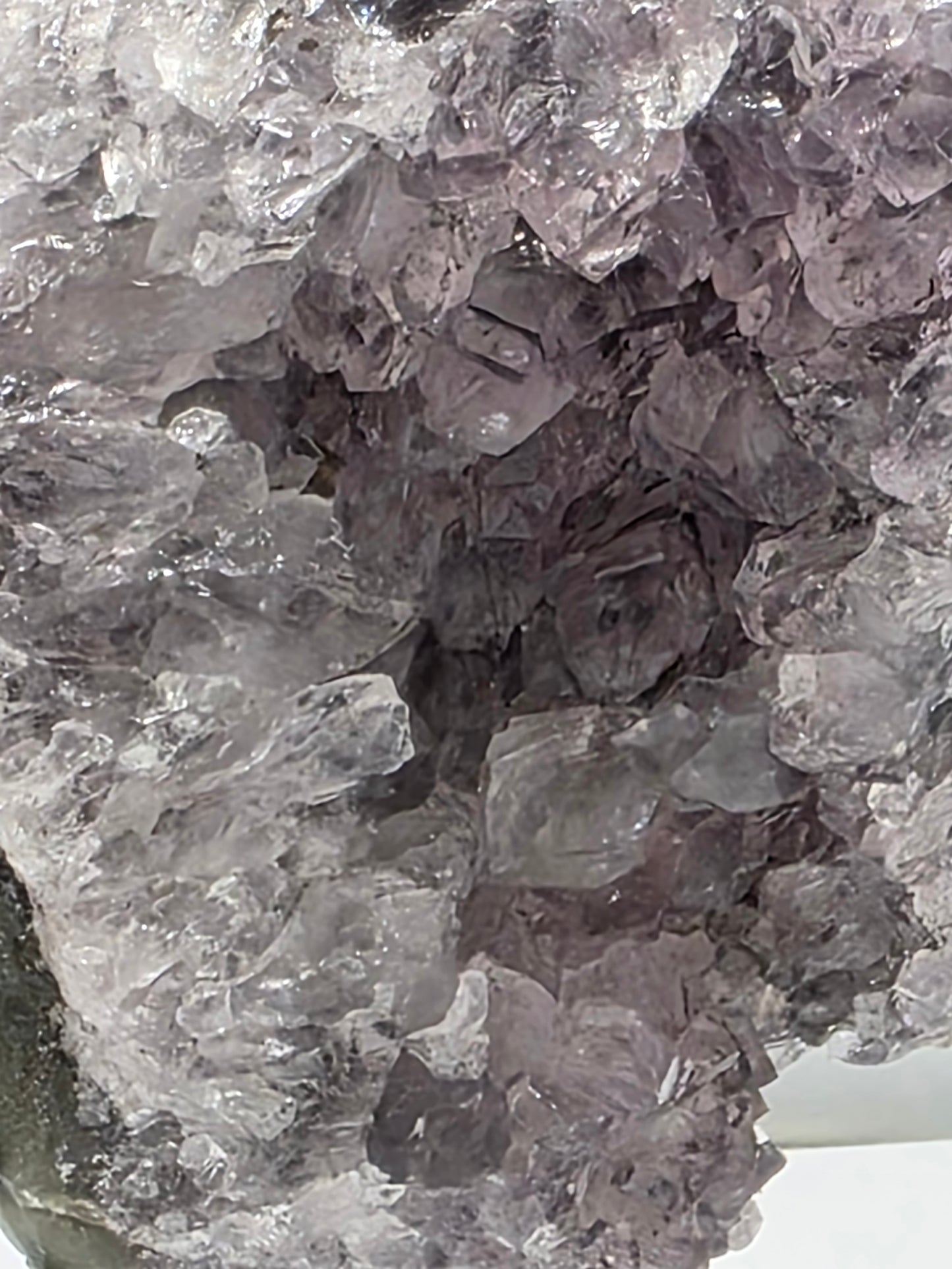 Amethyst Cluster on Metal Stand