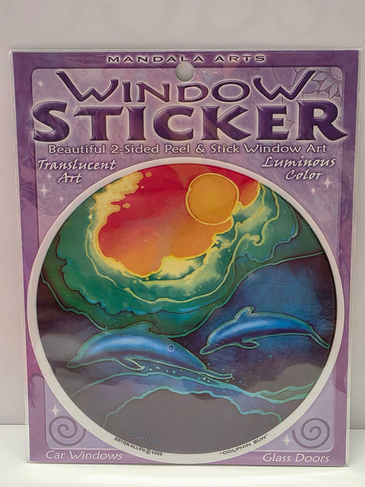 Dolphin Sun Window Sticker