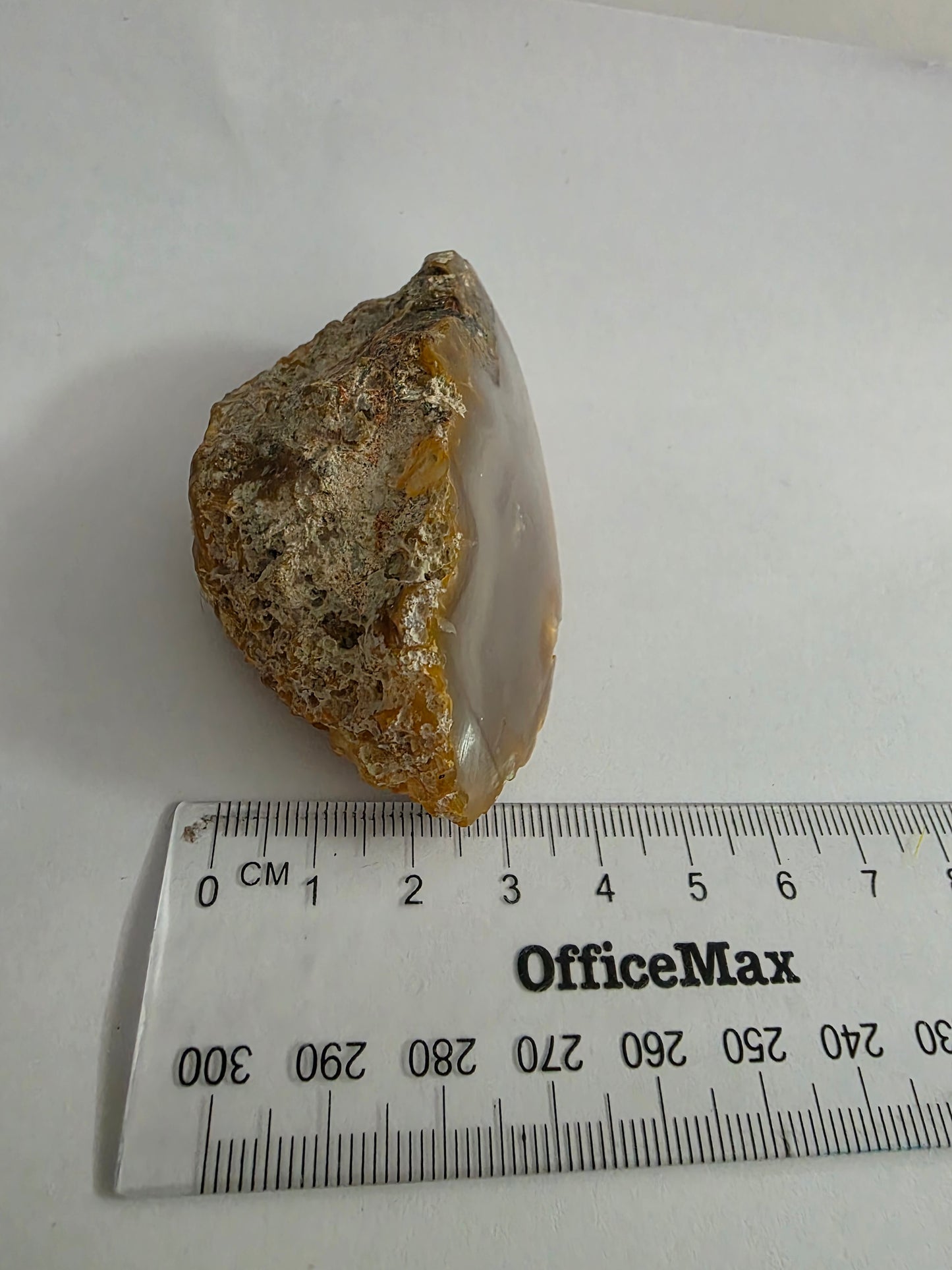 New Zealand Agate – Large Brown Banded Cut & Polished Face