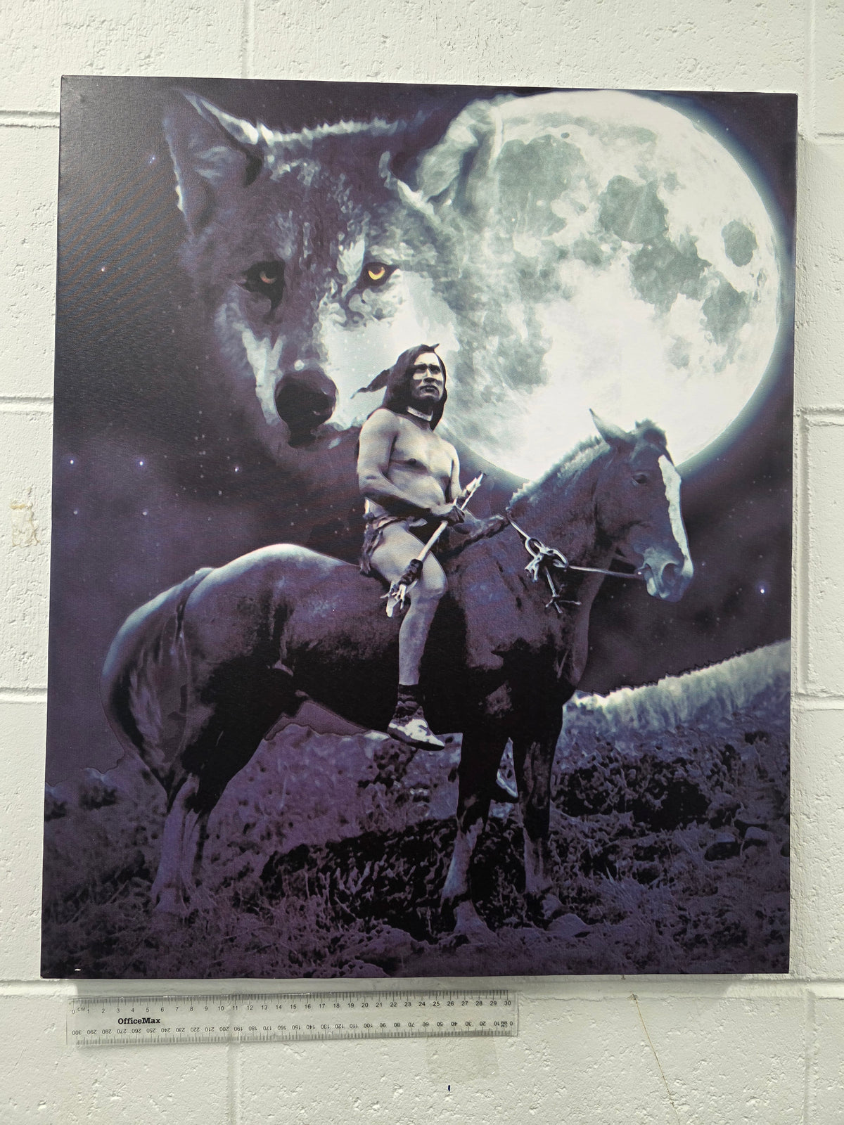 Wolf Moon Fantasy Wall Art