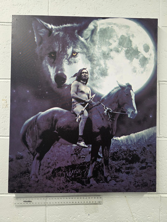 Wolf Moon Fantasy Wall Art