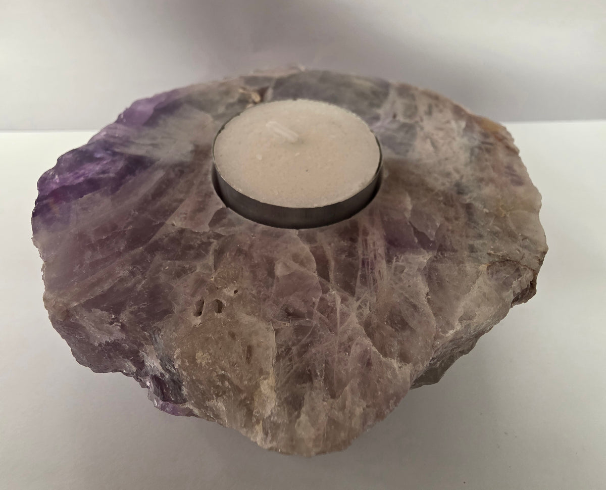 Natural Amethyst Tealight Holder