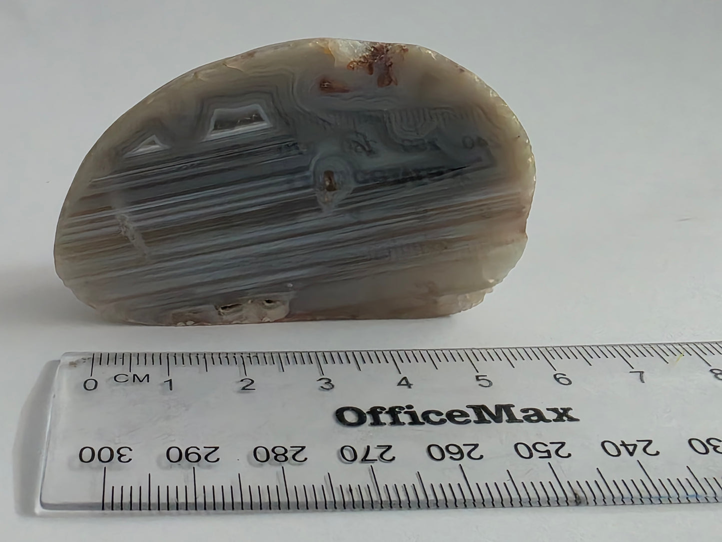 New Zealand Agate – Fine Banded Cut & Polished Face
