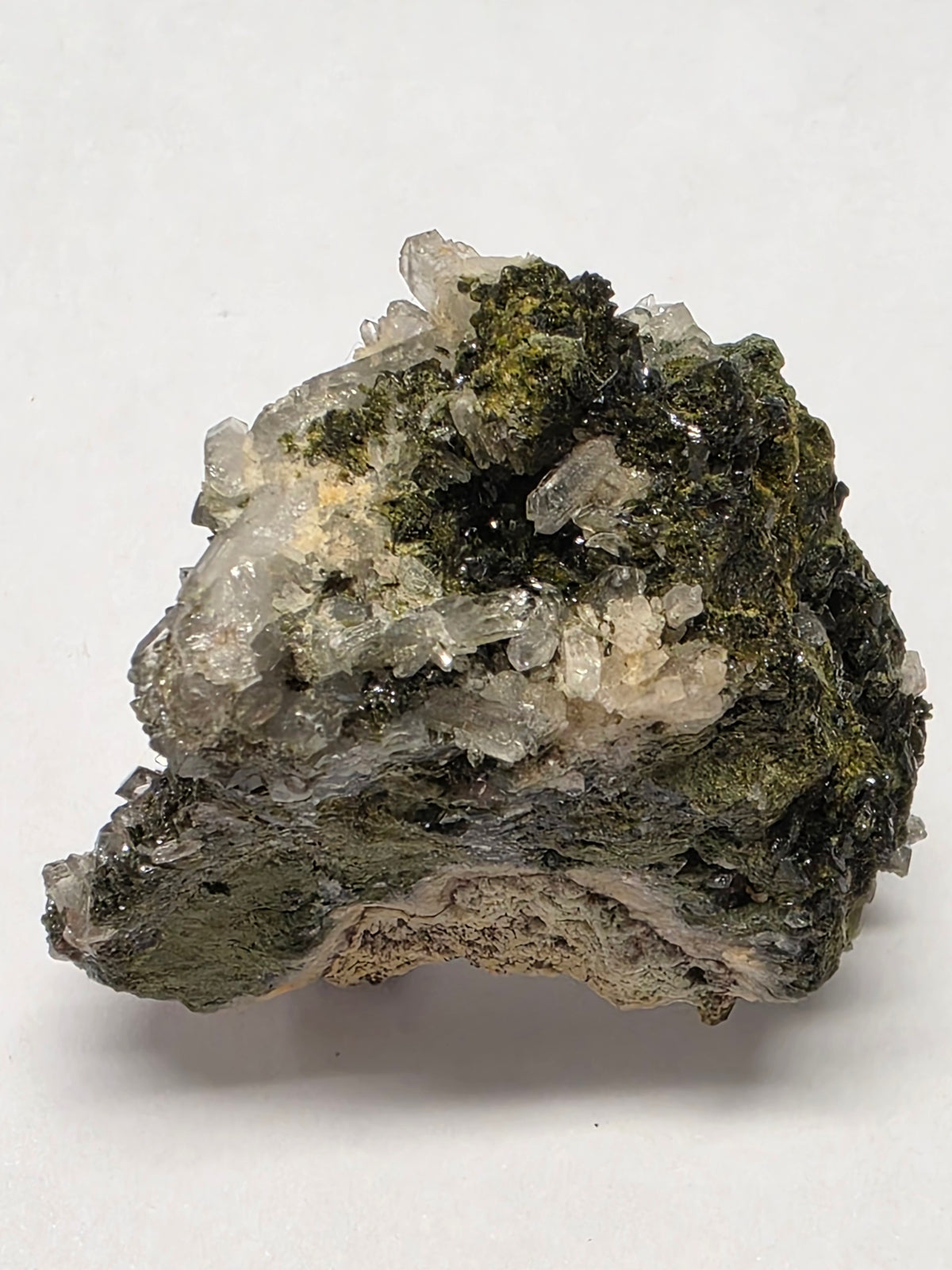 Quartz with Epidote – Natural Mineral Specimen