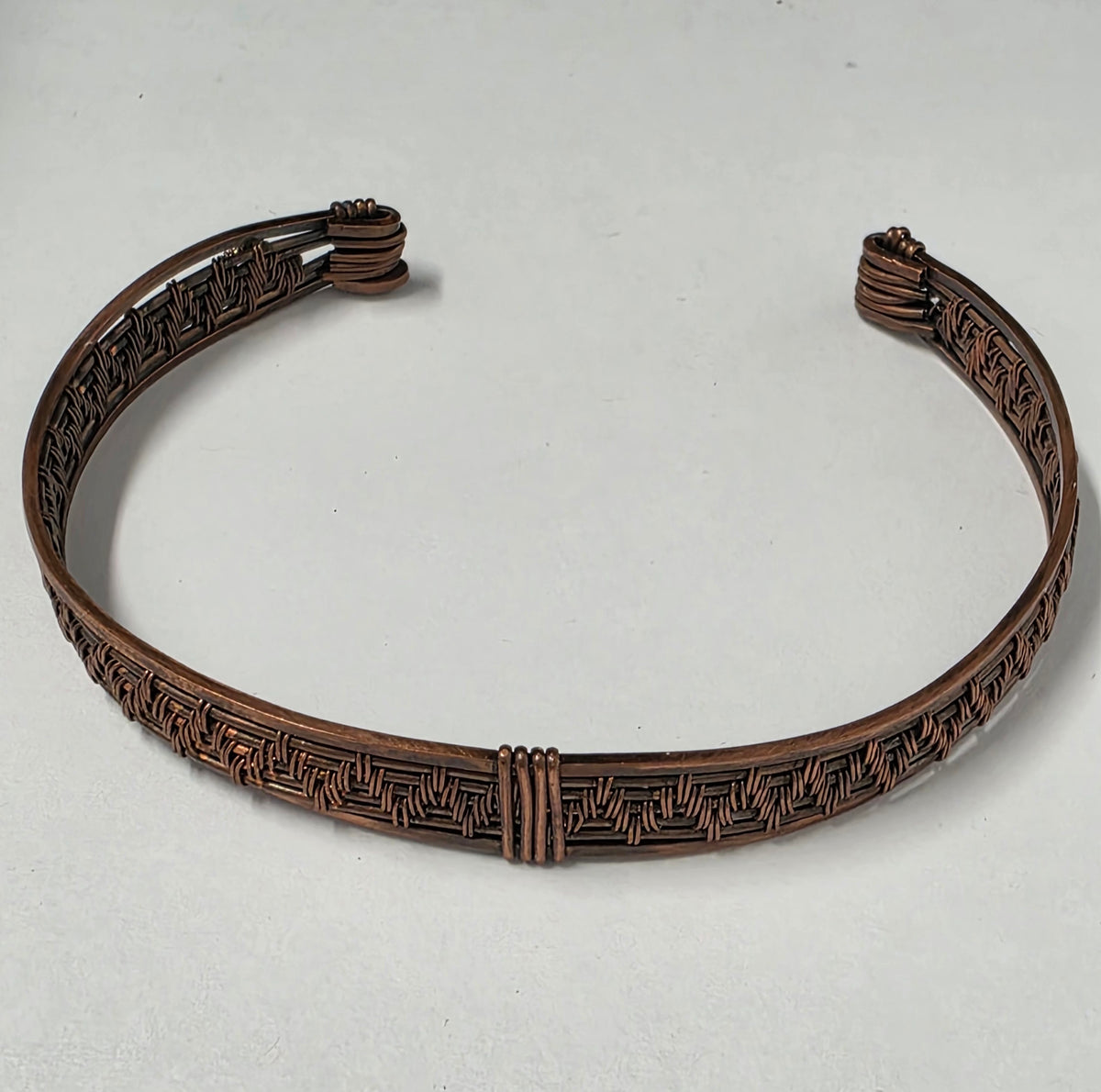 Handmade Woven Copper Cuff Bracelet – Serendipitous Creations