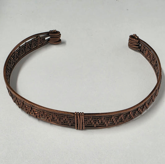 Handmade Woven Copper Cuff Bracelet – Serendipitous Creations
