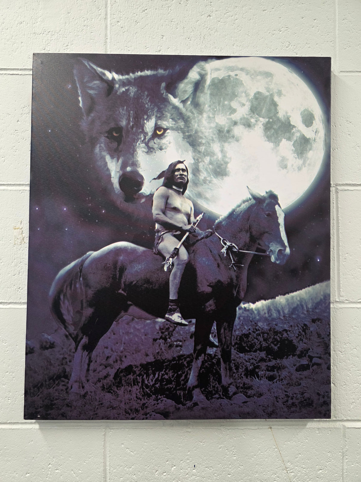 Wolf Moon Fantasy Wall Art