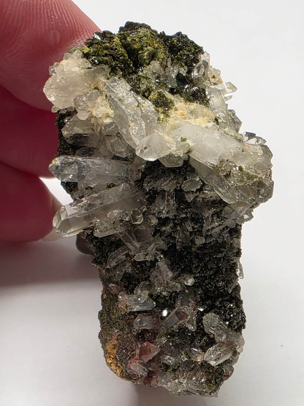 Quartz with Epidote – Natural Mineral Specimen