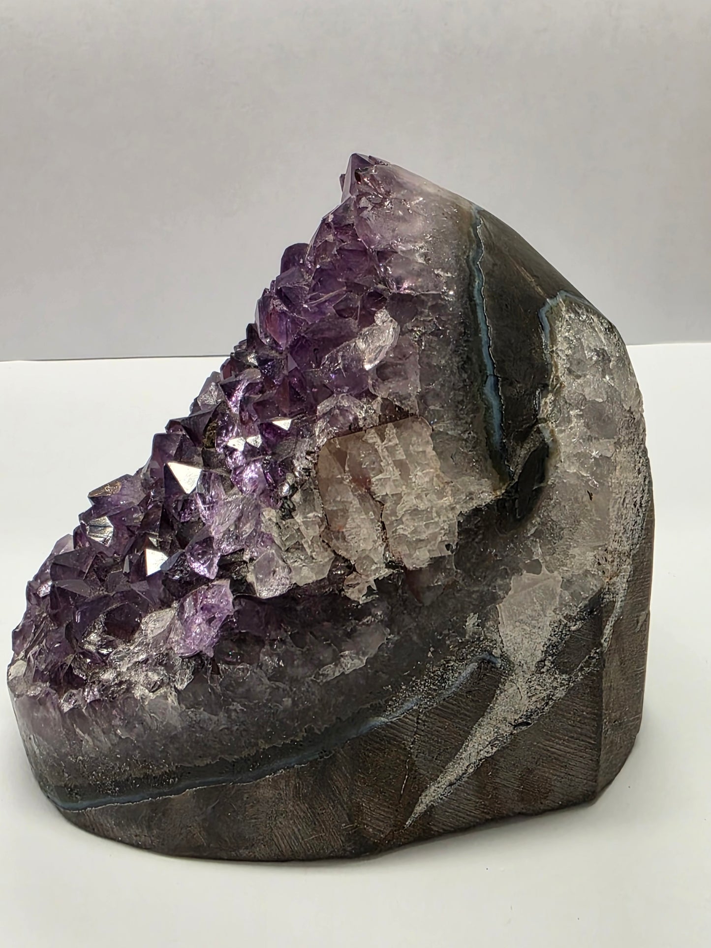 Amethyst Cut-Base Cluster – 716g