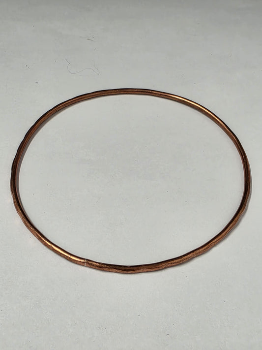 Handmade Copper Bangle – Fine/Slender