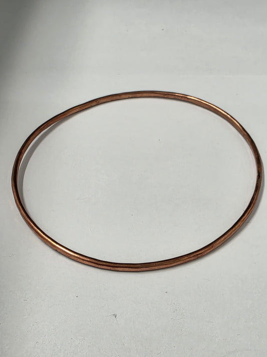 Handmade Copper Bangle – Fine/Slender