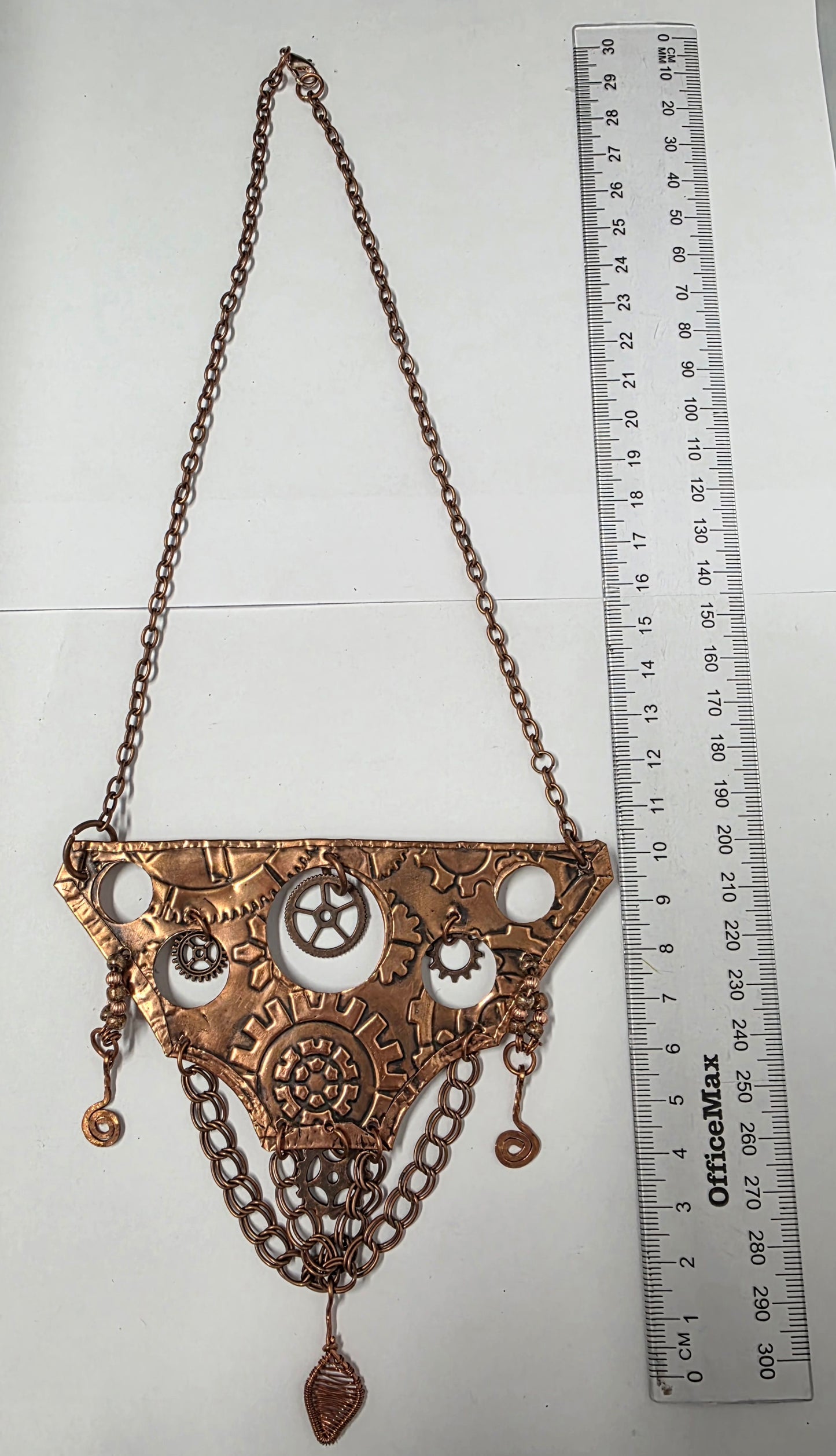 Upcycled Head Gasket Steampunk Copper Necklace – Serendipitous Creations