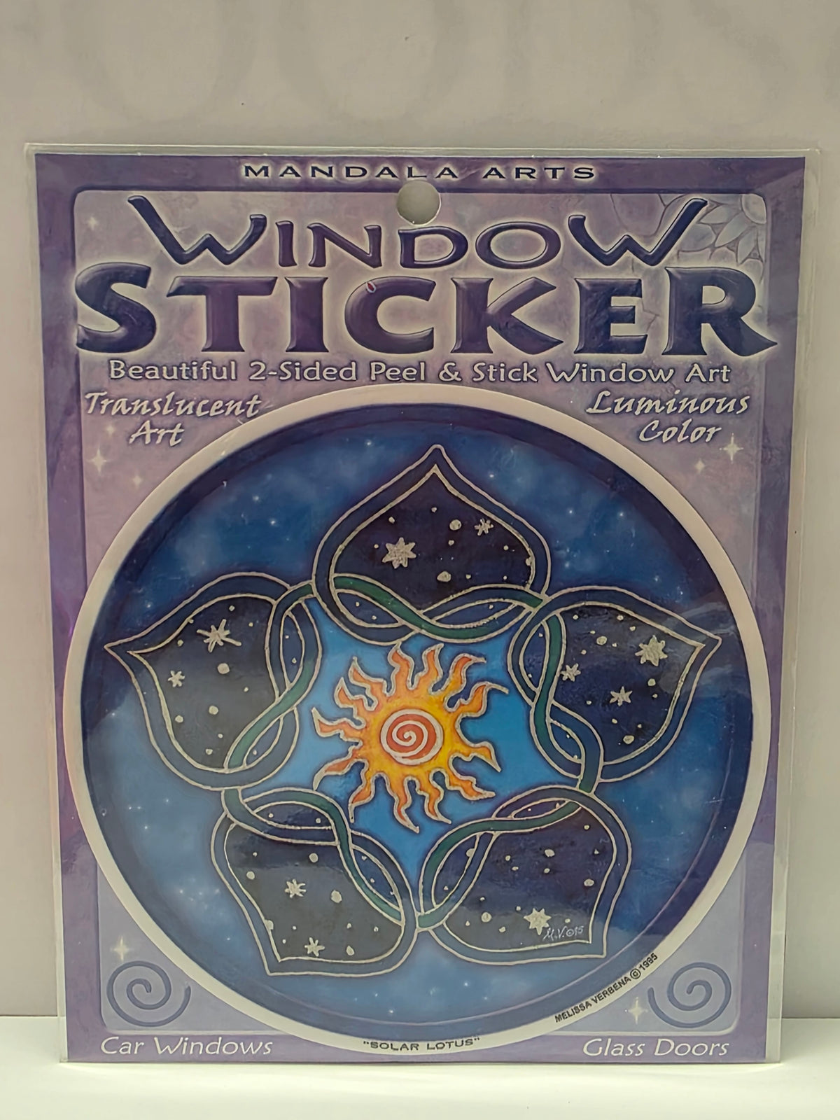 Solar Lotus Window Sticker